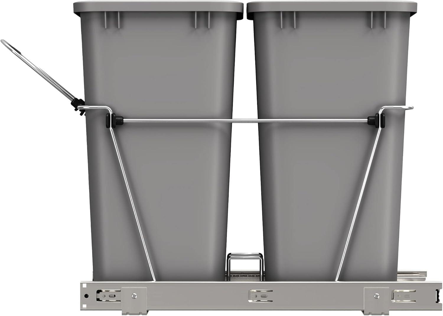 Rev-A-Shelf Rev-A-Shelf Double Pull Out Trash Can 35 Qt for Kitchen