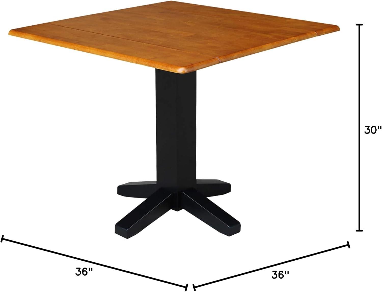 36" Sanders Square Dual Drop Leaf Dining Table - International Concepts
