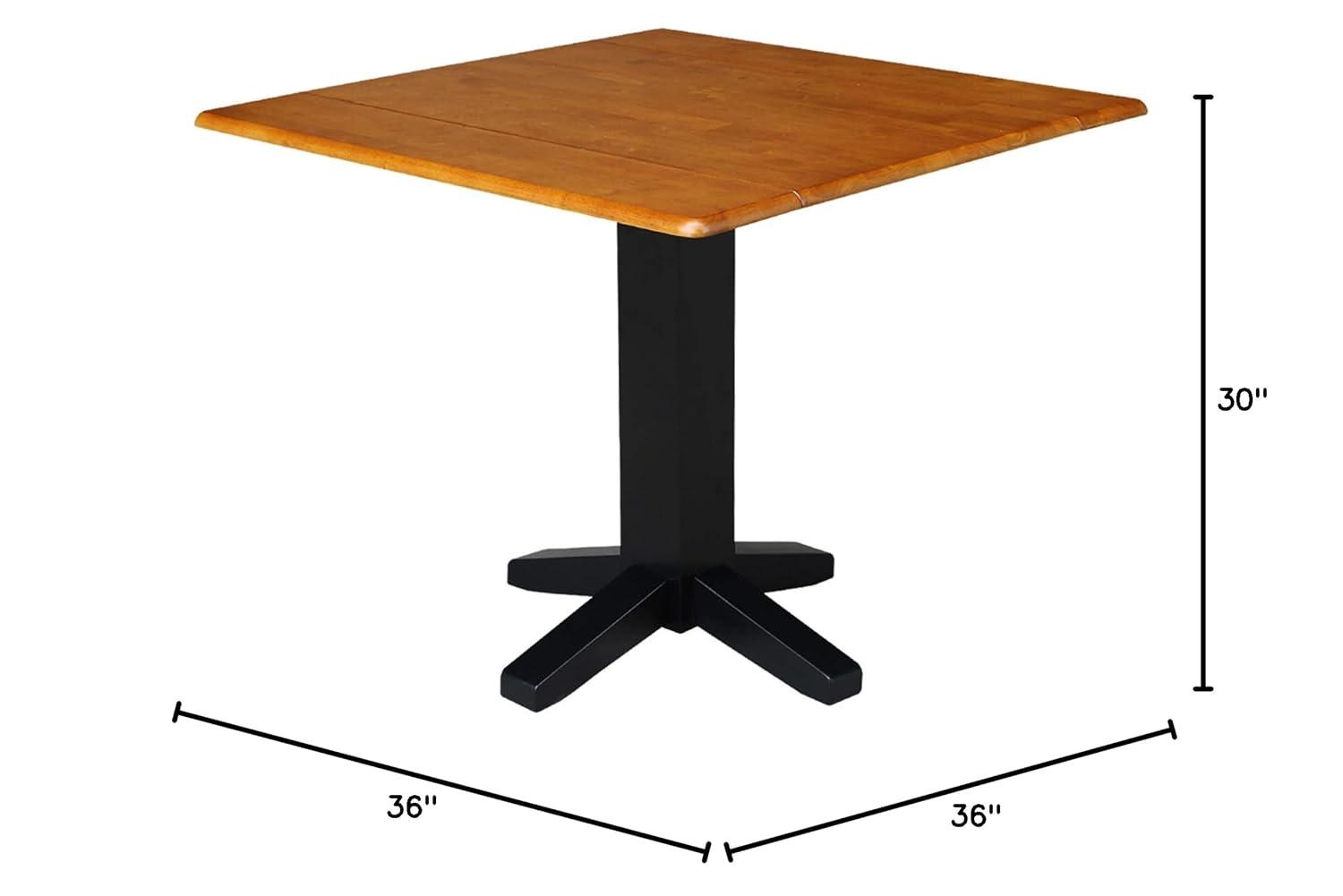 36" Sanders Square Dual Drop Leaf Dining Table - International Concepts