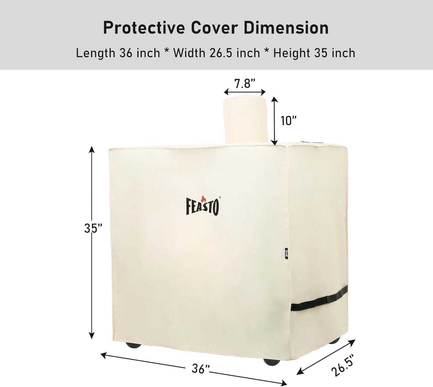 Feasto 36'' W x 26.5'' D Grill Cover