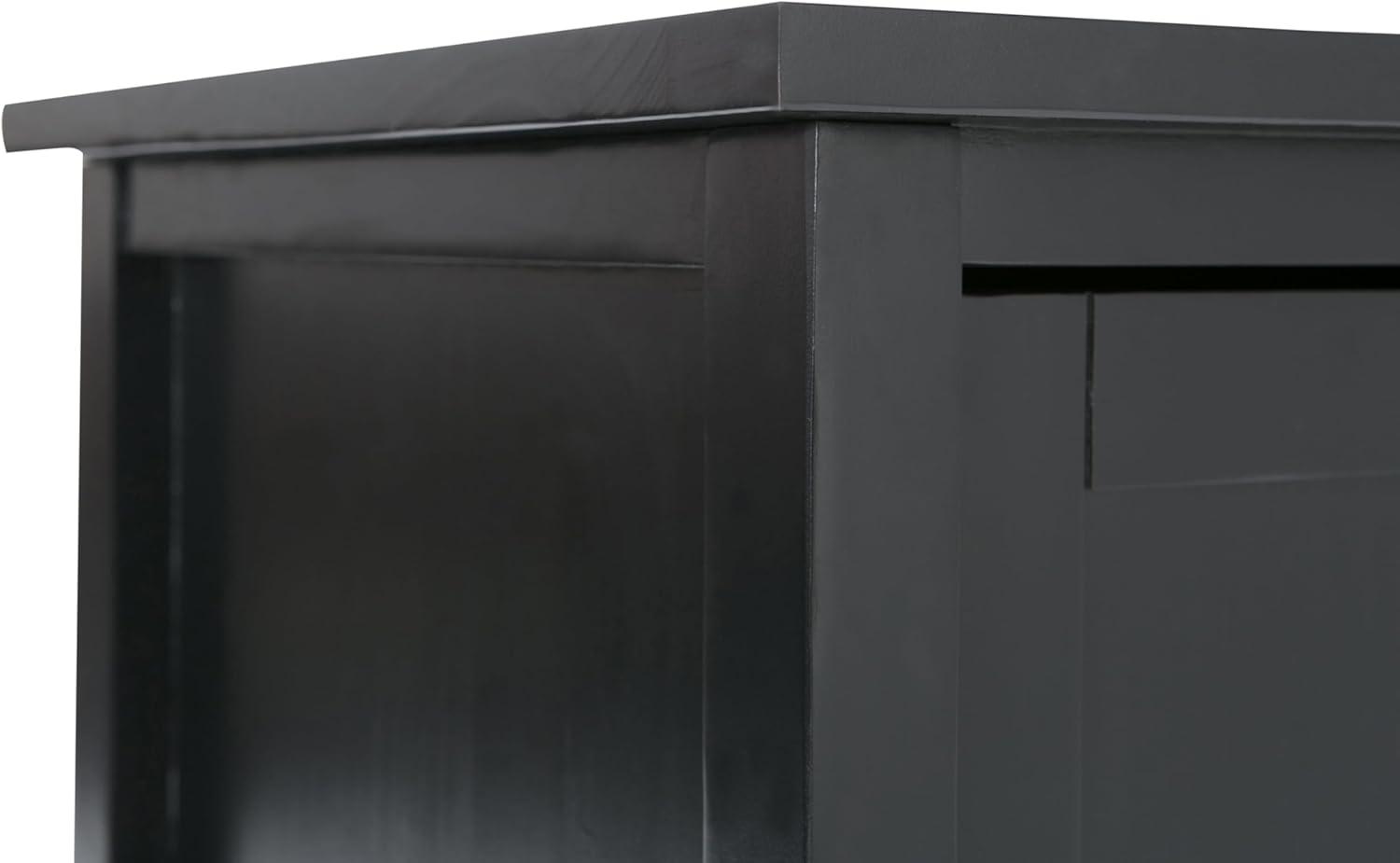 Simpli Home Warm Shaker 47"W Solid Wood TV Stand for TVs up to 55" with 2 Storage Cabinets and 2 Drawers