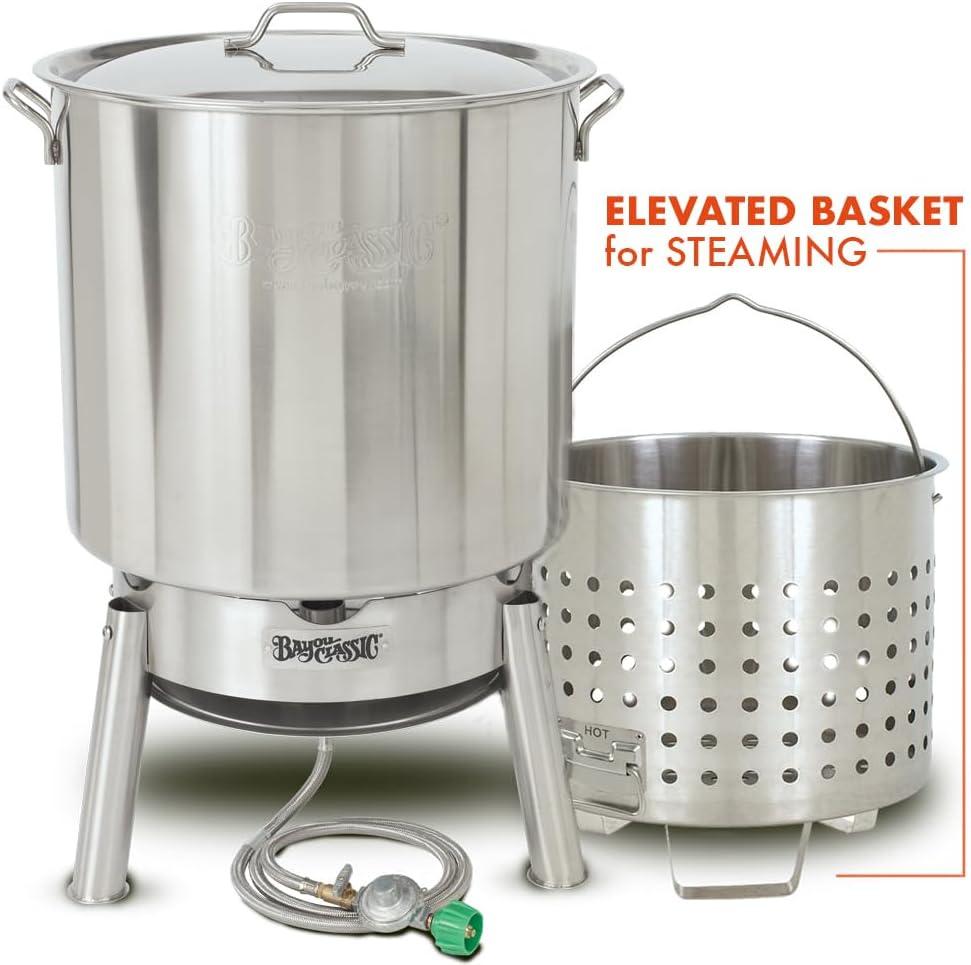 82-Quart Stainless Steel Outdoor Boil and Steam Kit