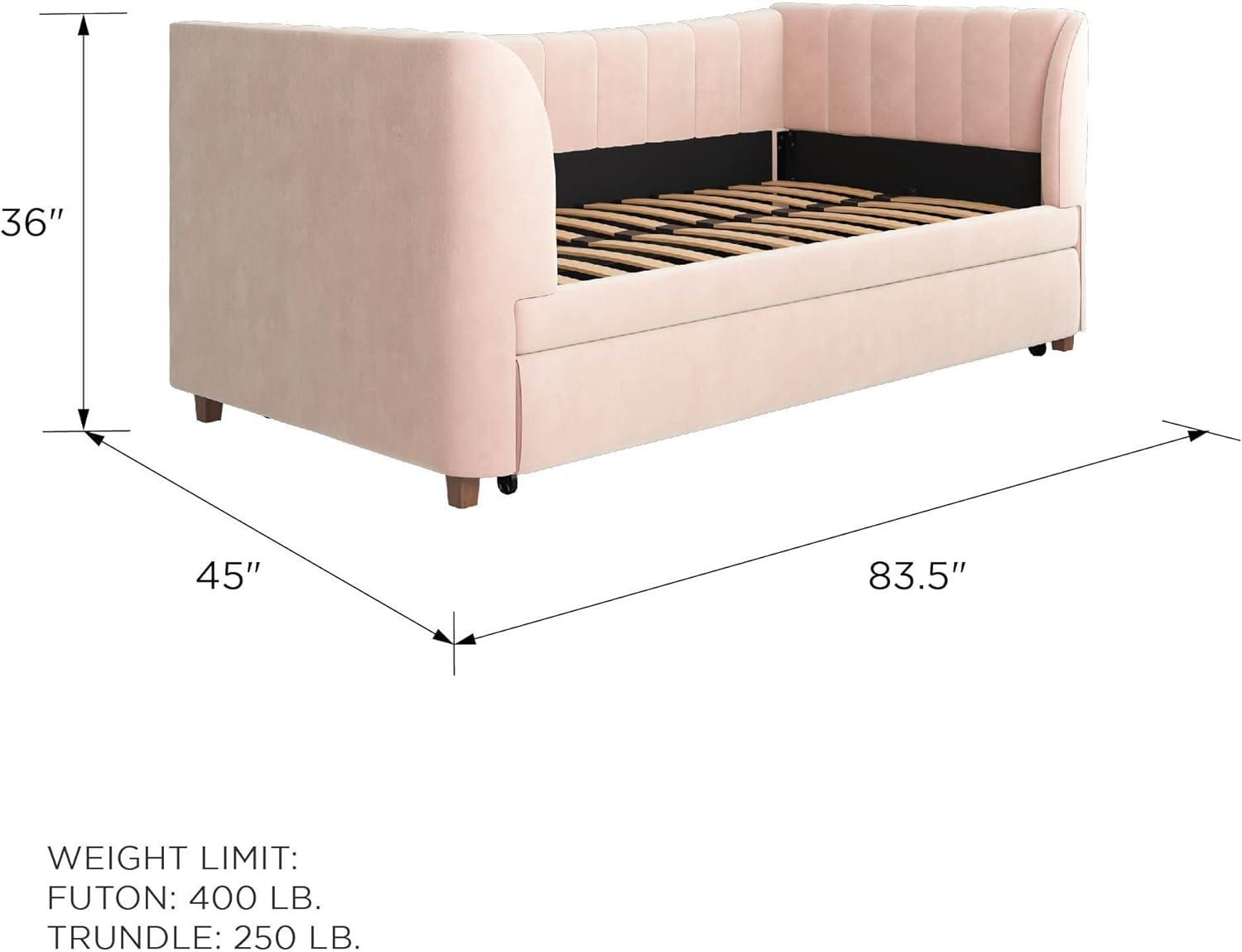 Valentina Twin Upholstered Daybed with Trundle