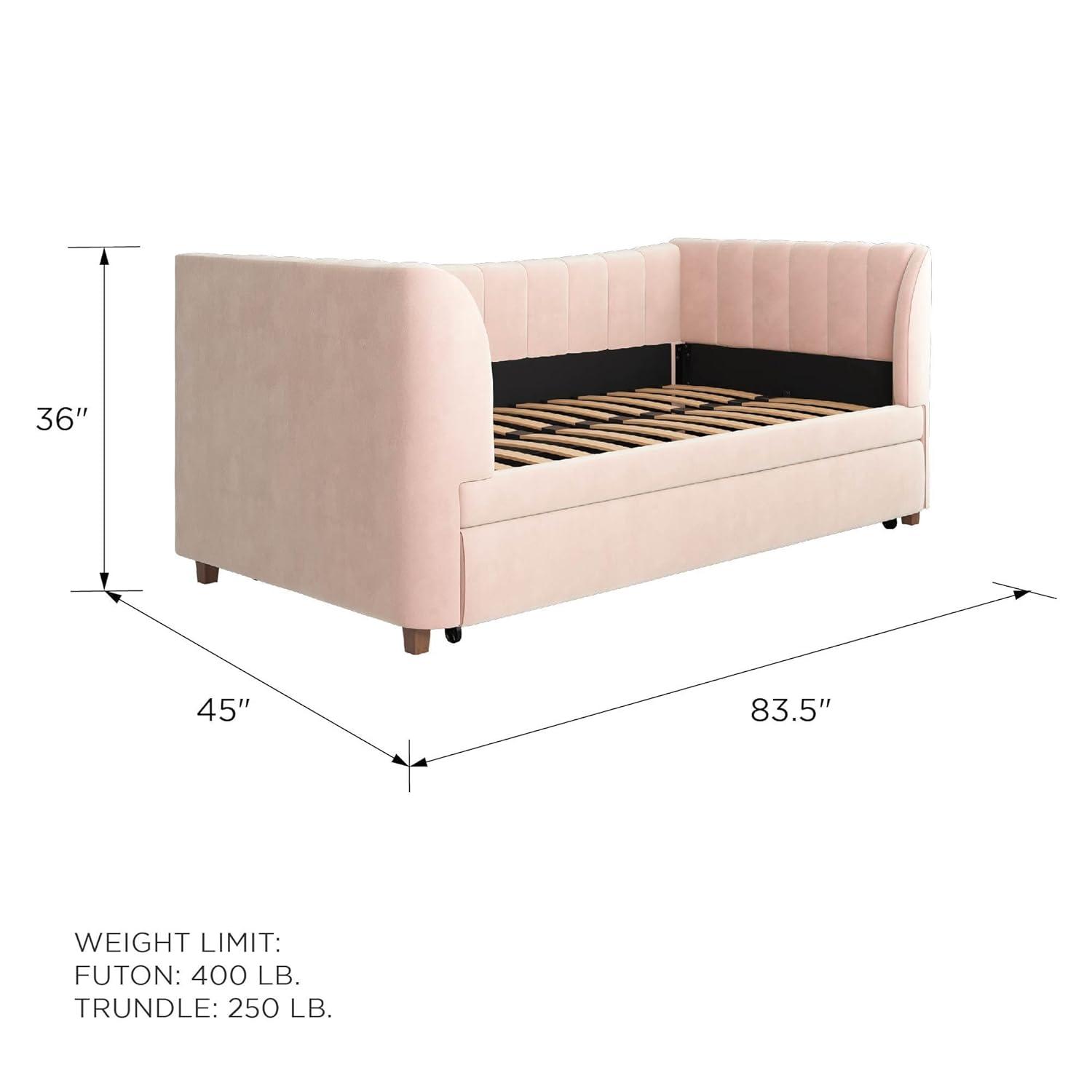 Valentina Twin Upholstered Daybed with Trundle