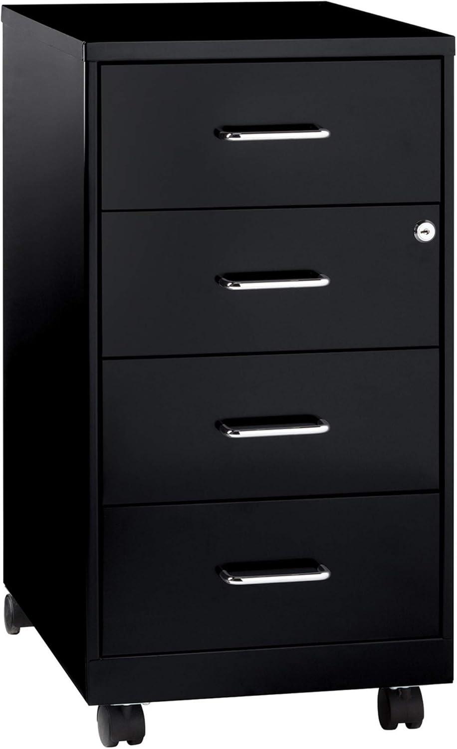 Inbox Zero Onetta 4-Drawer Mobile Vertical Filing Cabinet