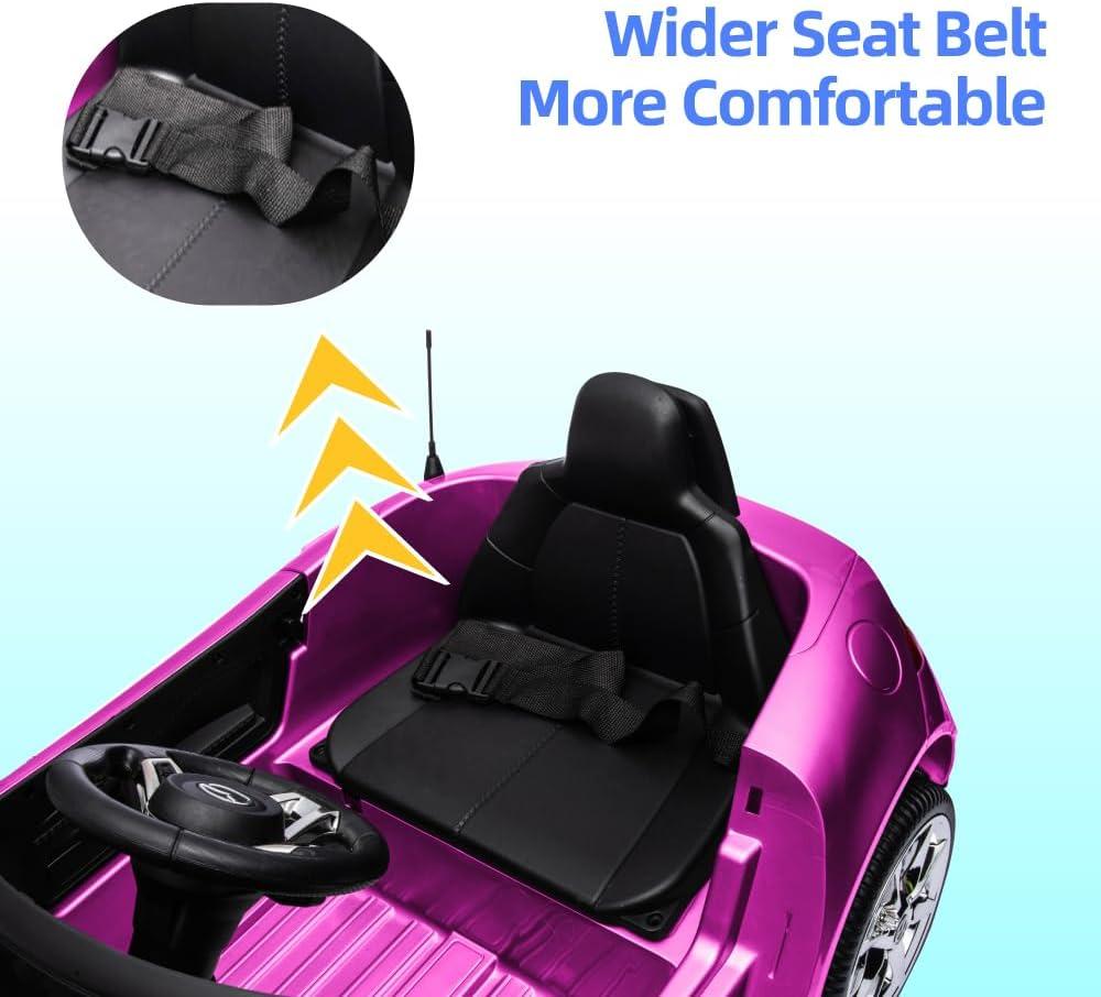 Coche para Niños, mazda mx-5 rf, Coche para Montar con Motor de 12 V con control remoto de 2,4 G, Coche de Juguete Eléctrico de Velocidad Ajustable para Niños de 3 a 6 Años, Blanco