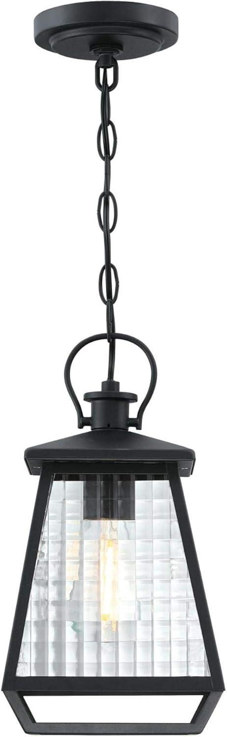 Westinghouse 6112800 Aurelie 7" Wide Outdoor Mini Pendant - Black