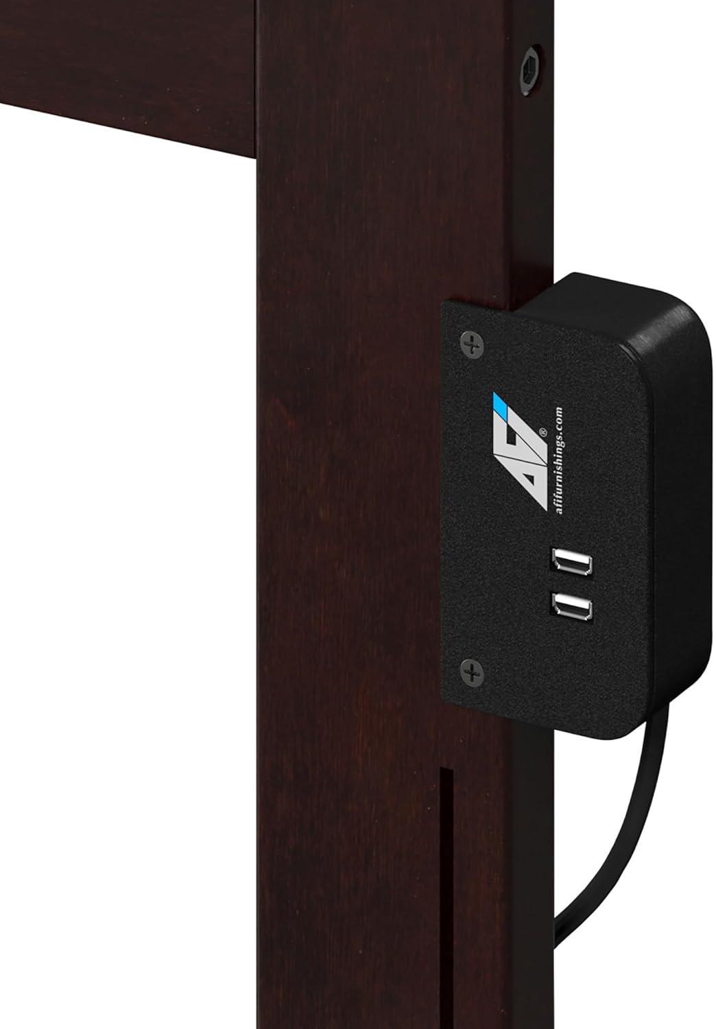 Richmond Twin Extra Long Bed with Footboard and Twin Extra Long Trundle in Espresso