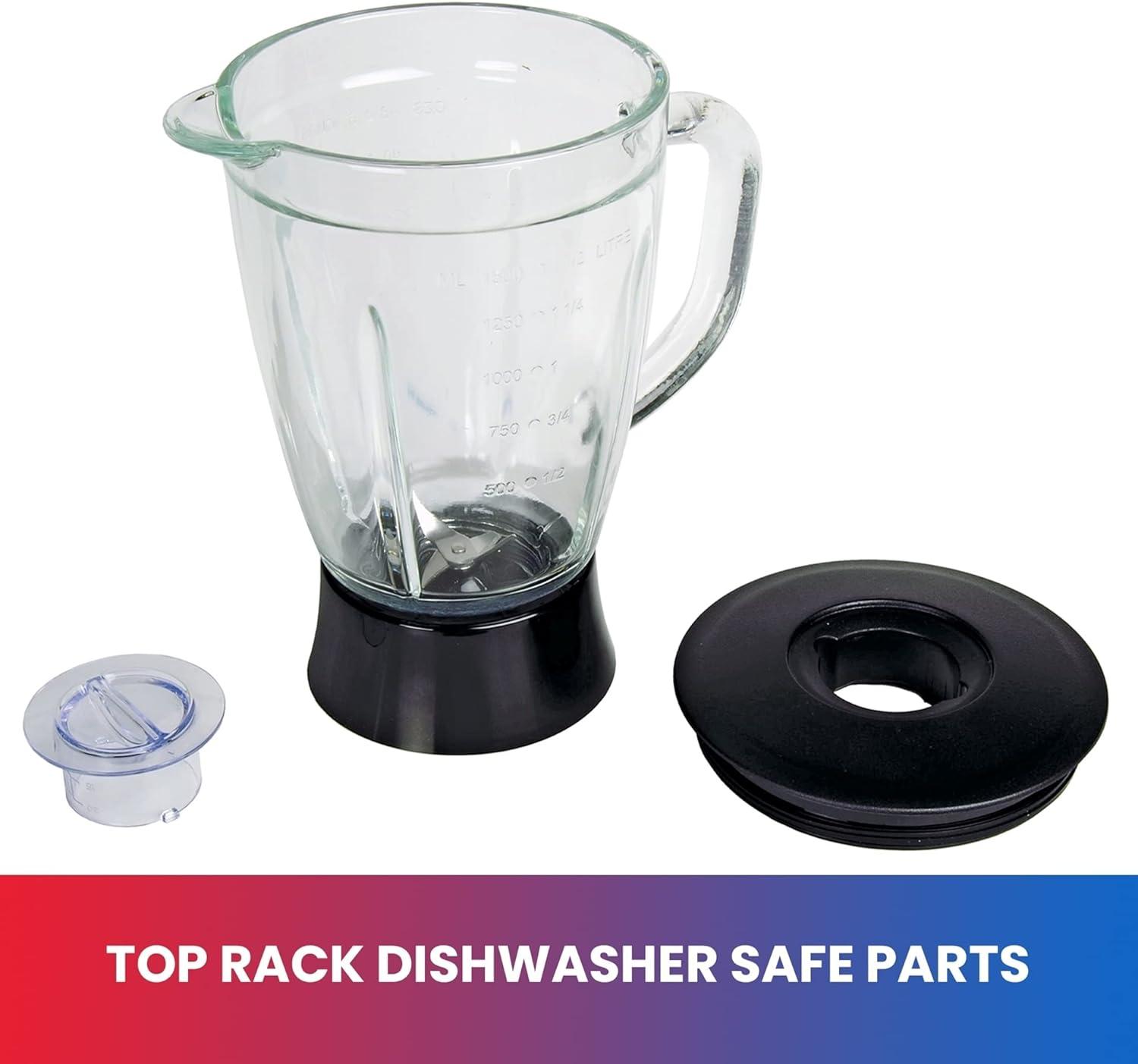 Total Chef Total Chef 51 Oz Countertop Blender with 6 Speed & 2 Pulse Options For Smoothies, Shakes, Ice and Dips