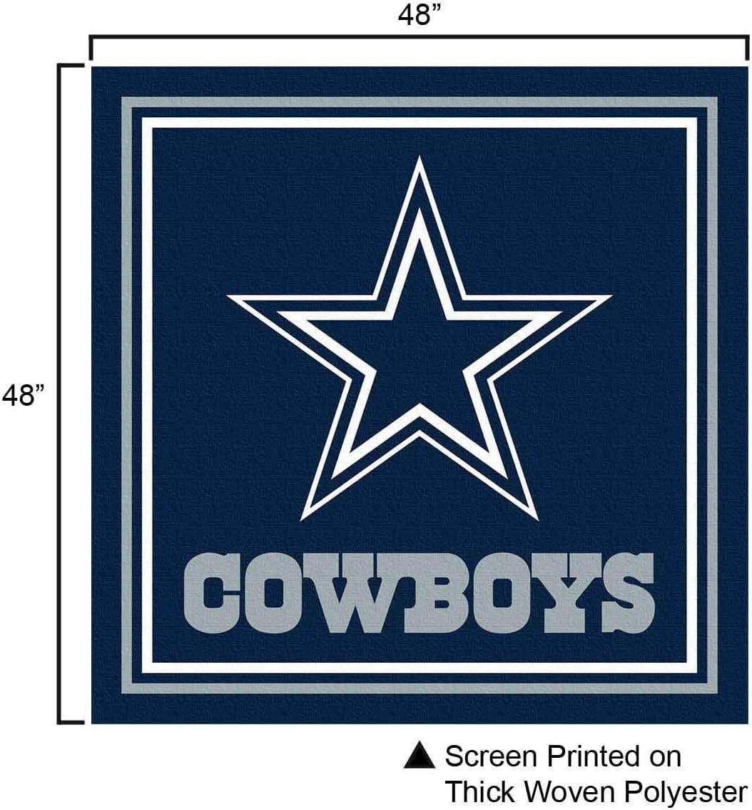 Dallas Cowboys Navy Blue Polyester Square Tablecloth