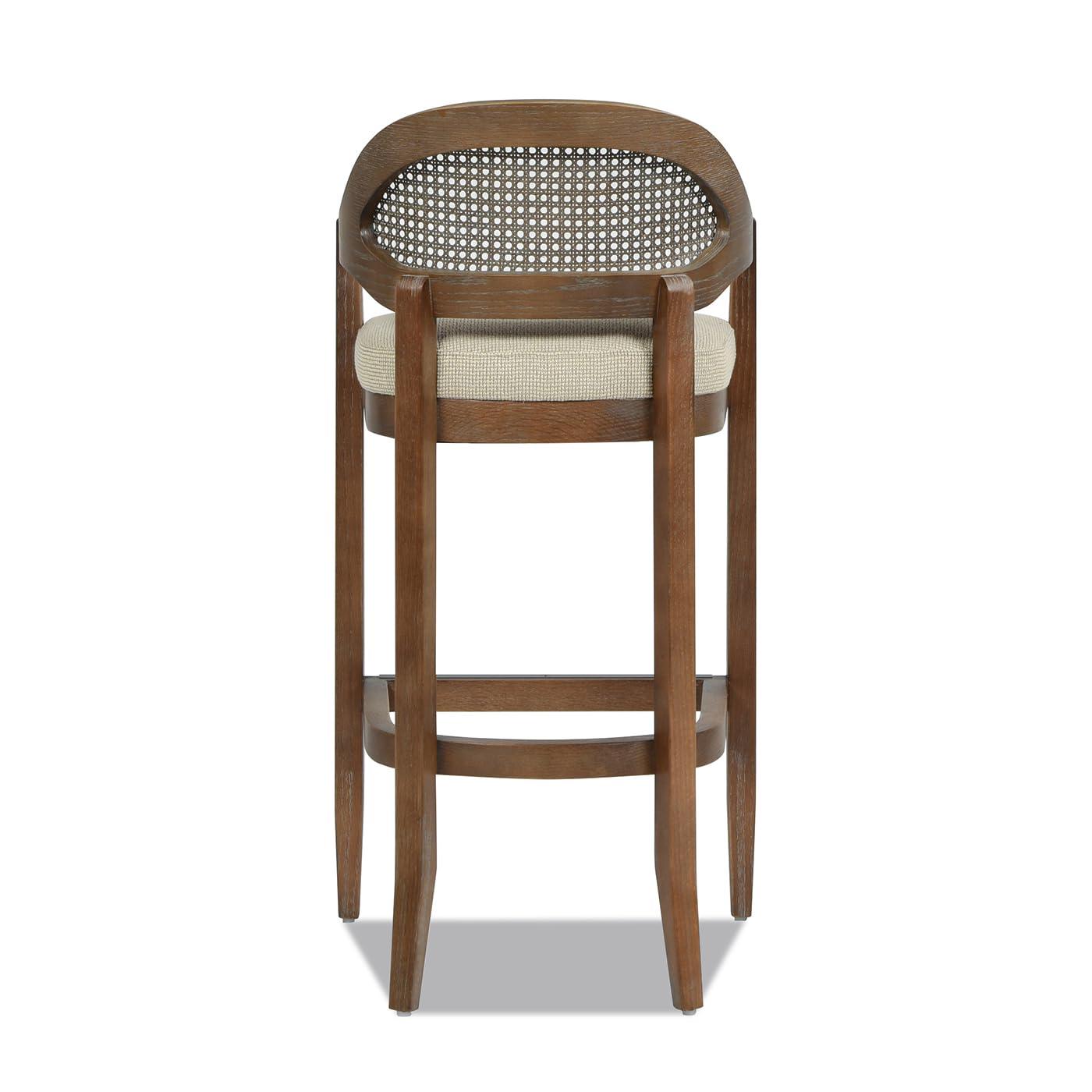 Jennifer Taylor Home Americana Mid-Century Modern 30.5" Cane Back Barstool