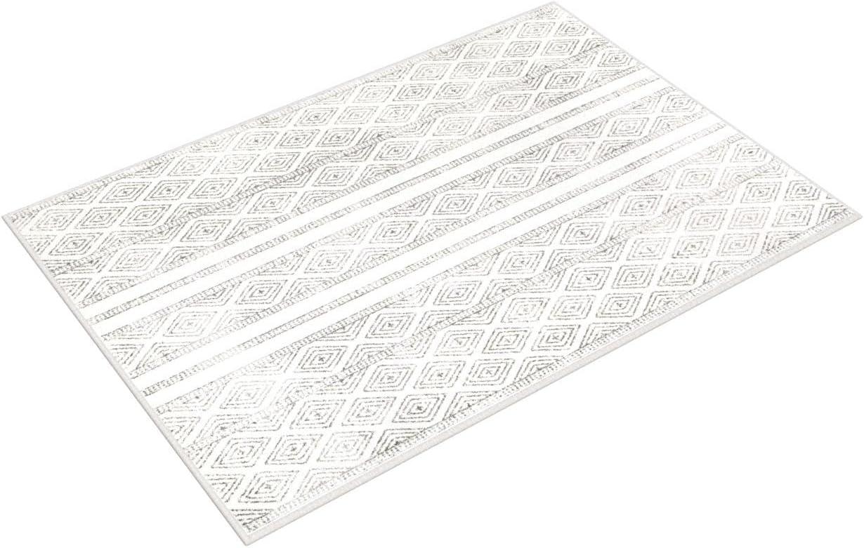 nuLOOM Sarina Tribal Diamonds Accent Rug, 2x3, Grey