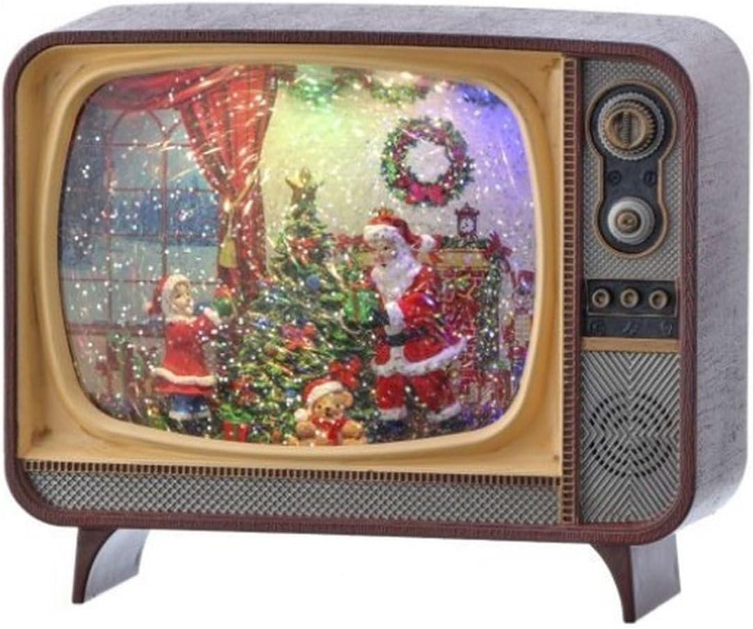 Santa Scene TV Globe