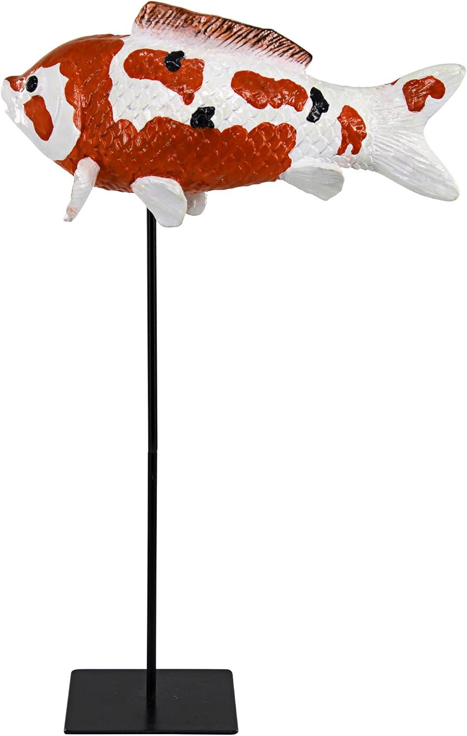 Japanese Floating Koi Animals Figurines & Sculptures