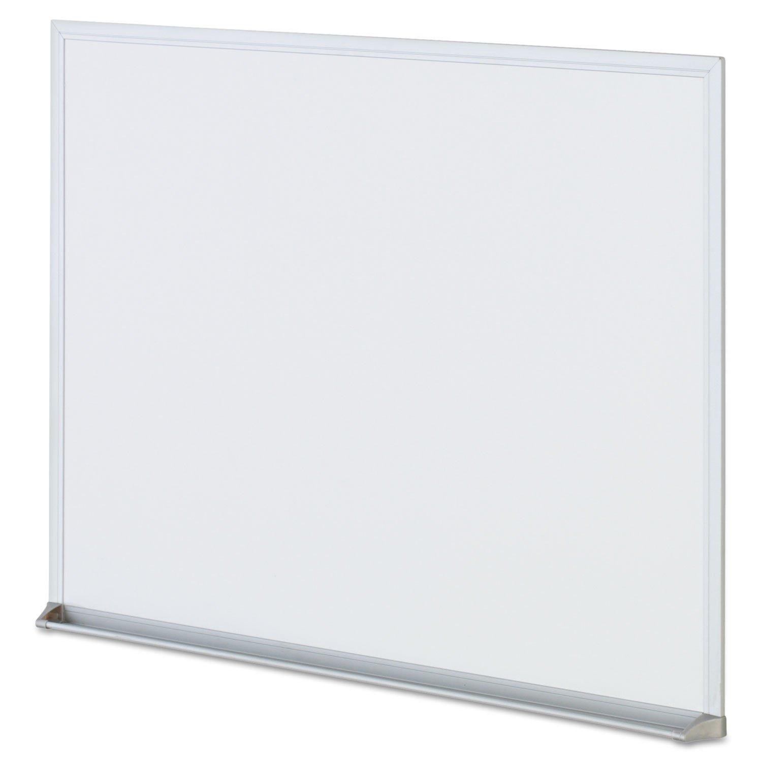 UNIVERSAL Dry-Erase Board Melamine 24 x 18 Satin-Finished Aluminum Frame 43622