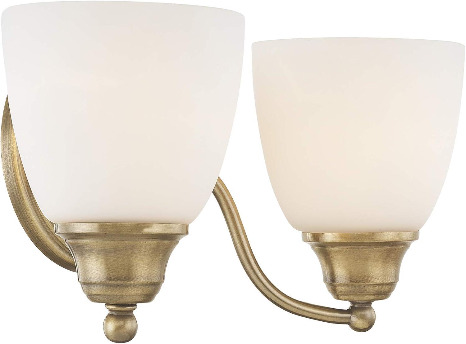 Livex Lighting Somerville 2 - Light Vanity in  Antique Brass