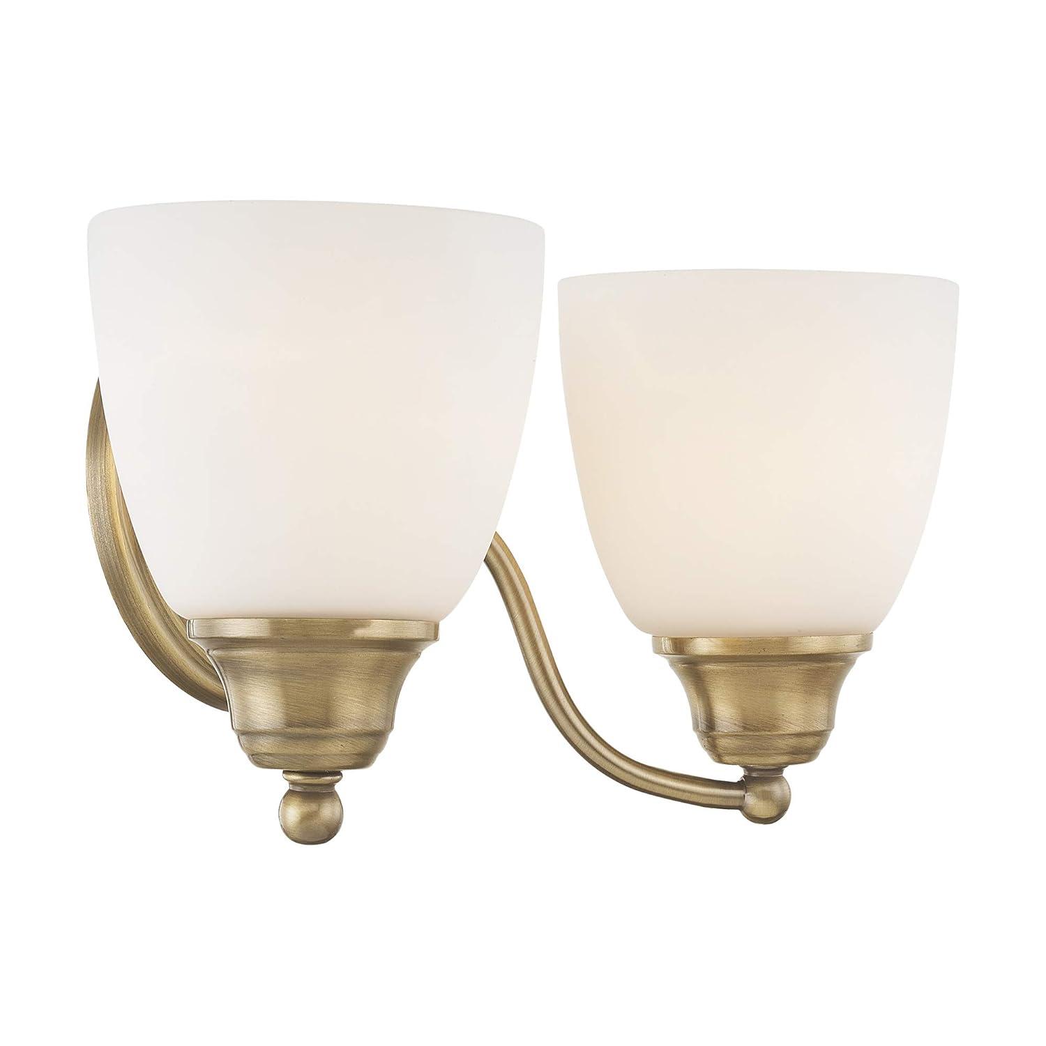 Livex Lighting Somerville 2 - Light Vanity in  Antique Brass