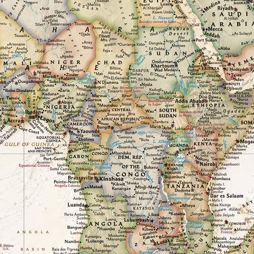 National Geographic Maps World Executive Wall Map