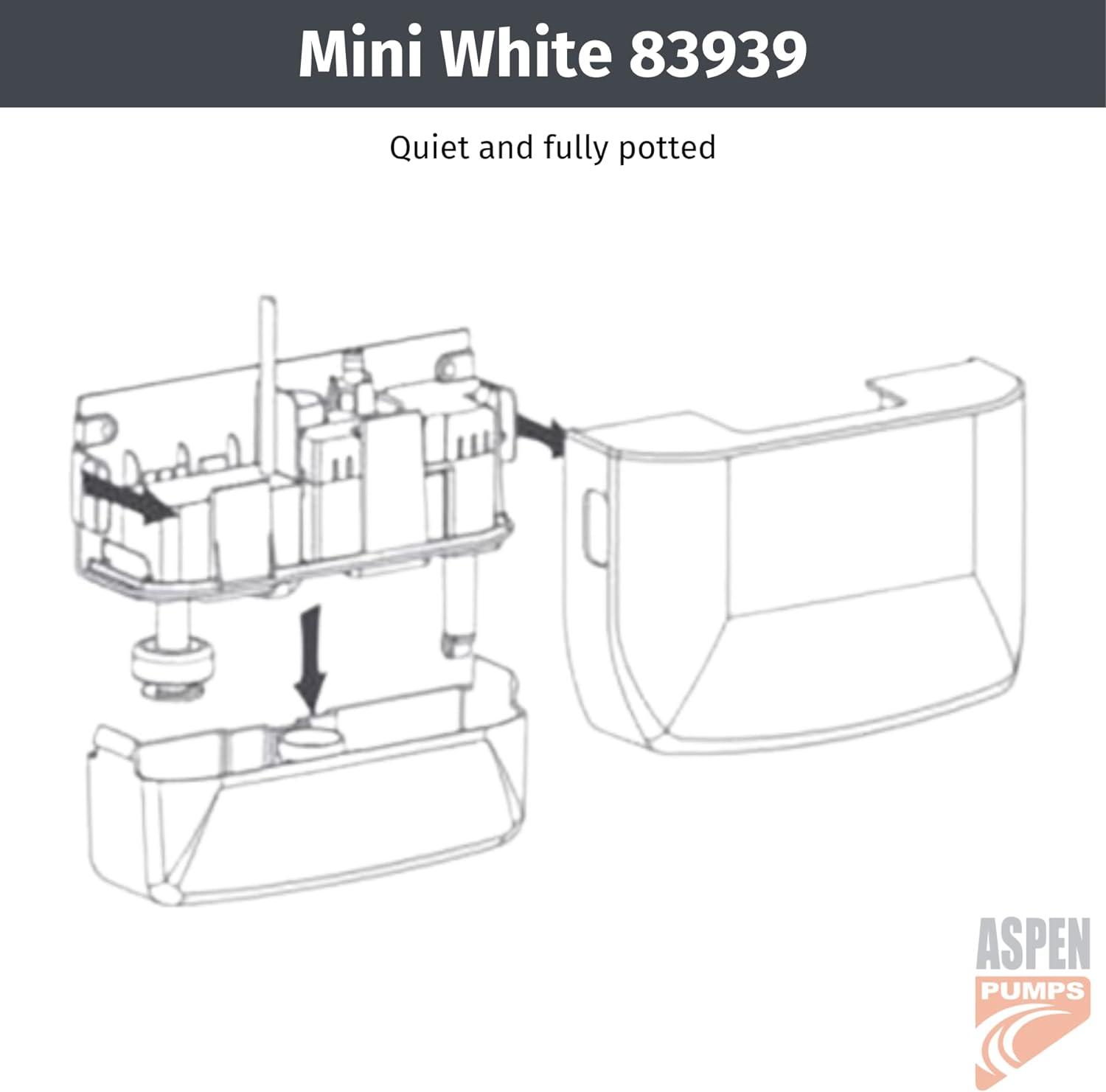 White ABS Electric Self-Priming Condensate Pump