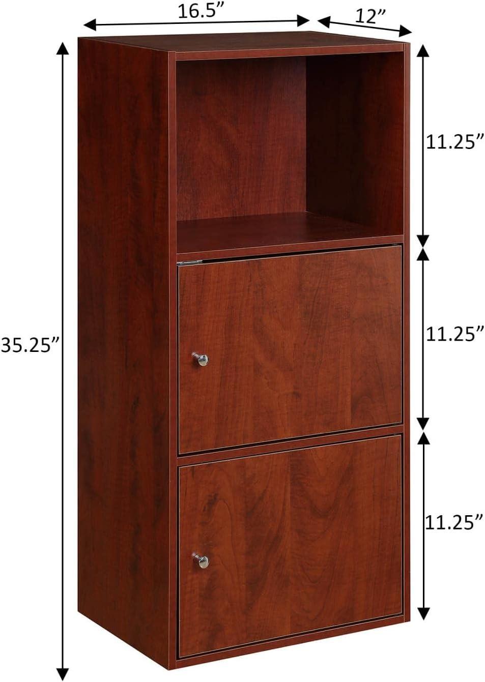 Xtra Storage 2 Door Cabinet with Shelf, Cherry