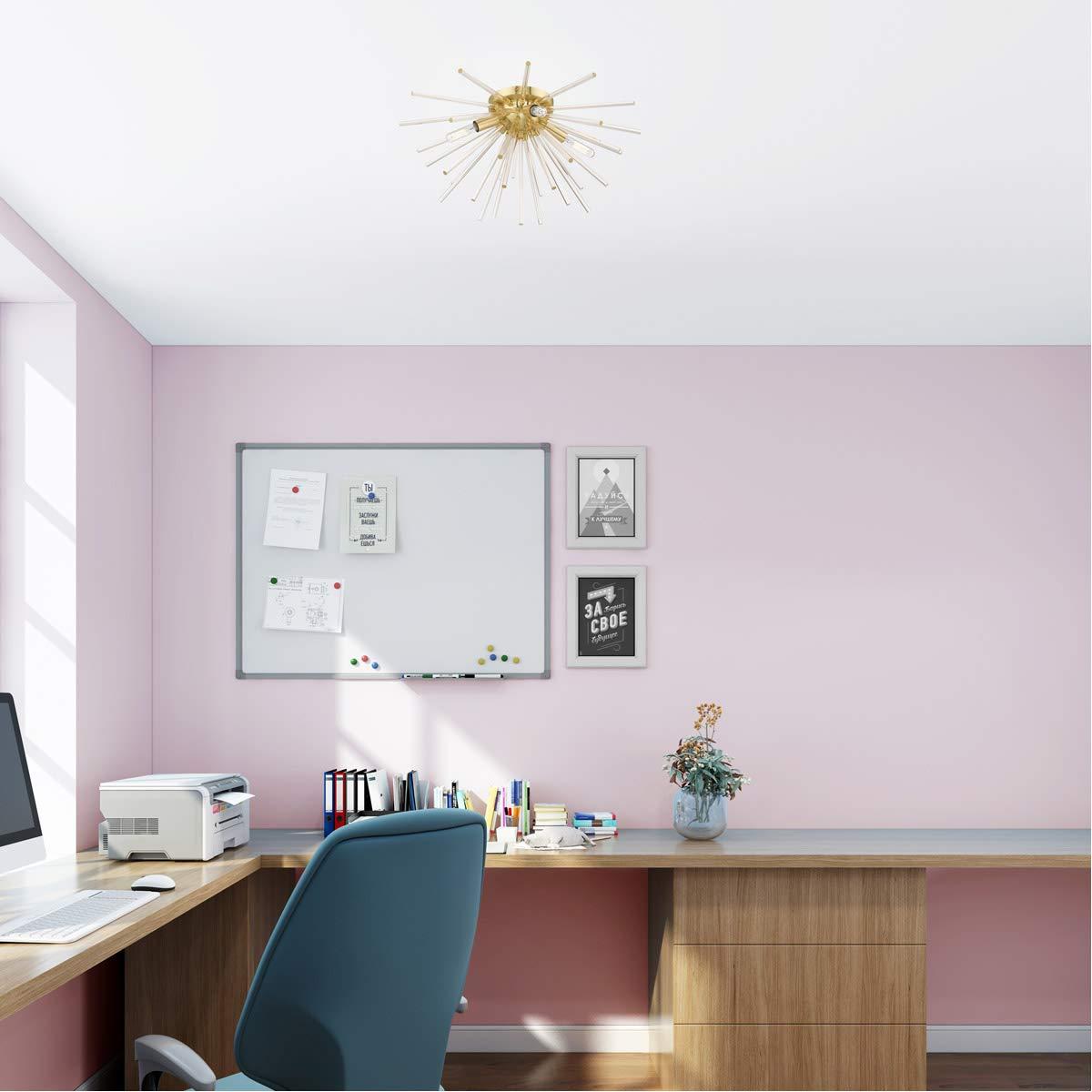 Livex Lighting Utopia 4 - Light Flush Mount in  Satin Brass