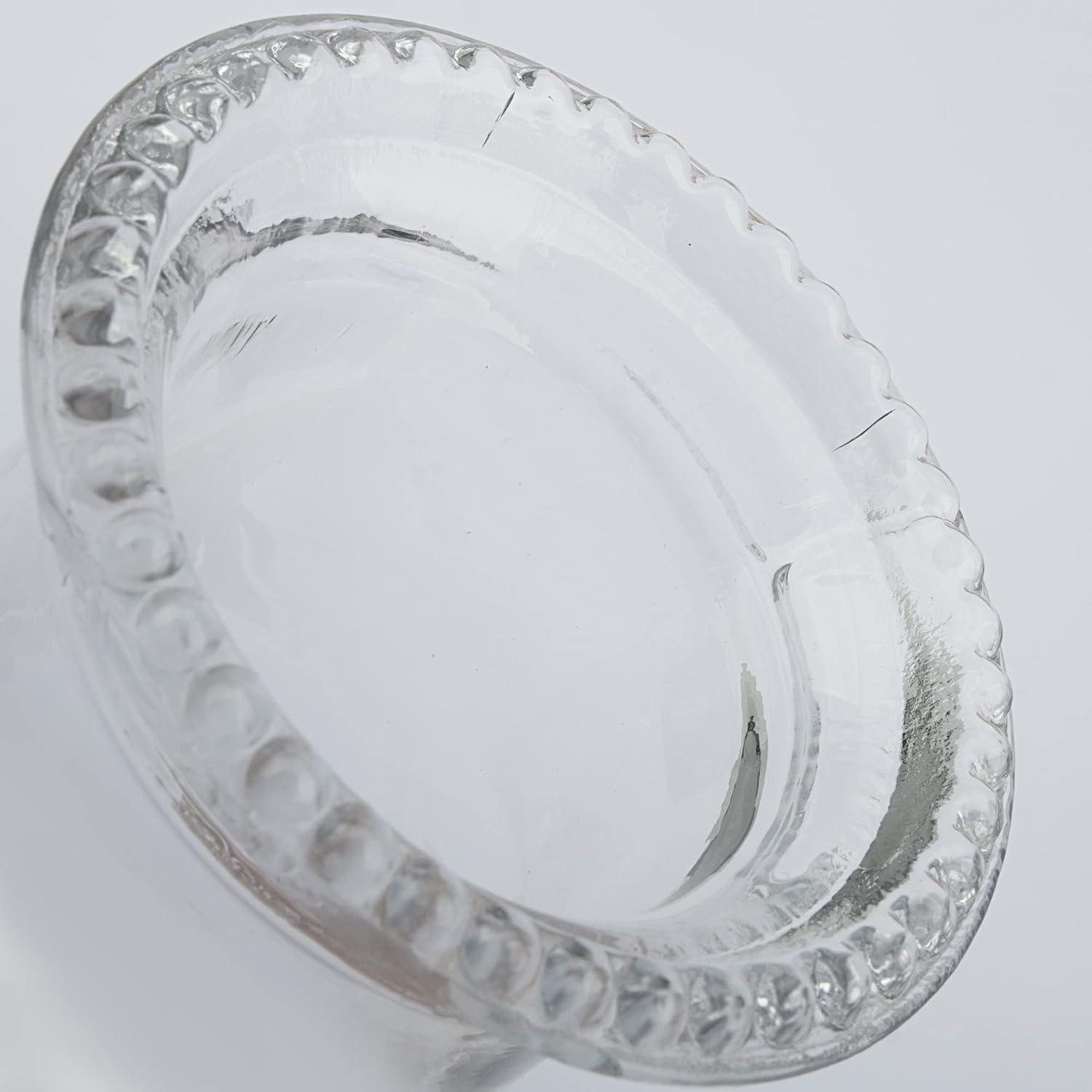 Oil Lamp Chimney Hurricane Lamp Glass Replacement Clear 3 Inch Base for Kerosene Lamp Shade(Flat Style 1P)