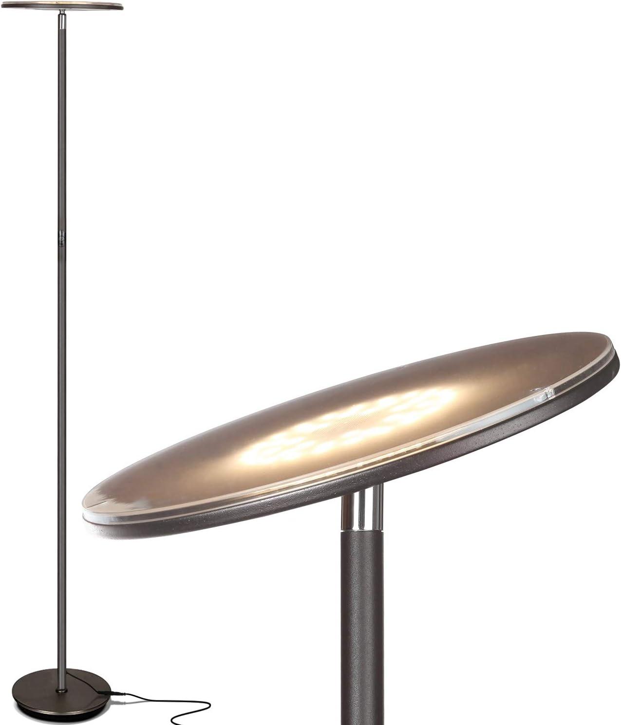 Sky 63 in. Industrial 1-Light Dimmable LED Floor Lamp with Adjustable Head