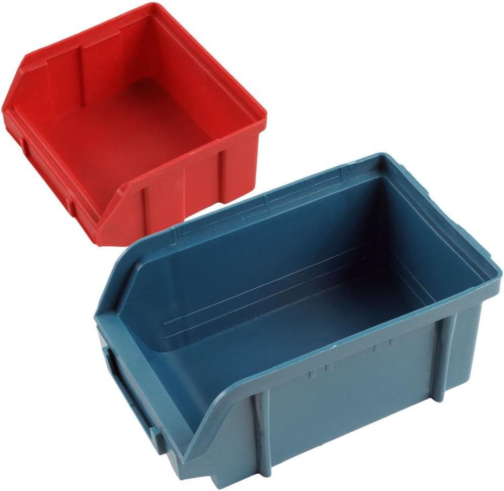 Stalwart Wall-Mounted Garage Storage Bins for Garage Organization, Craft Supply Storage, Tool Box Organizer