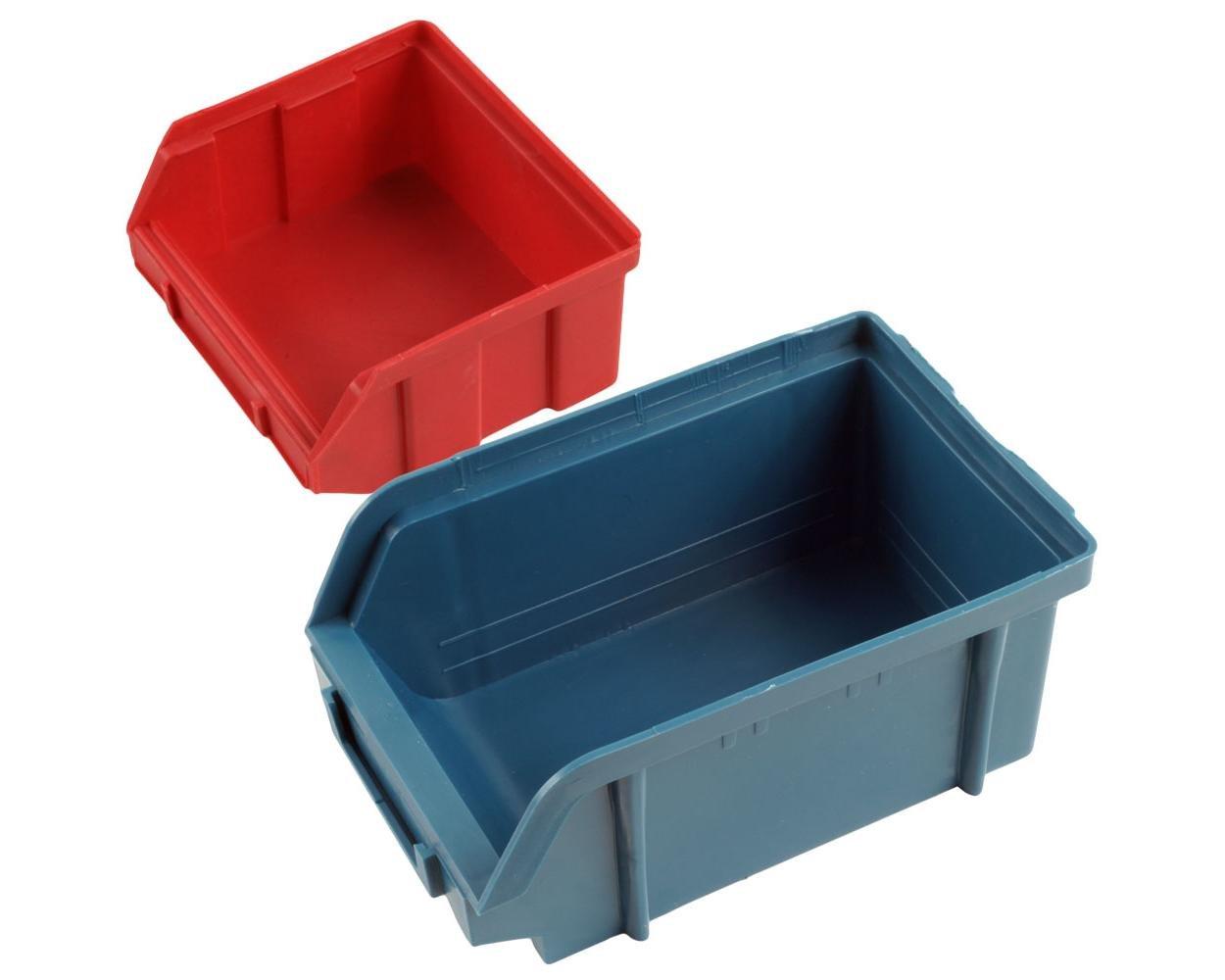 Stalwart Wall-Mounted Garage Storage Bins for Garage Organization, Craft Supply Storage, Tool Box Organizer