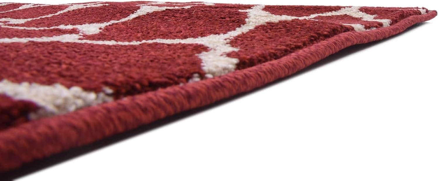 Unique Loom 2' 0 x 6' 1 Trellis Philadelphia Dark Terracotta Area Rug