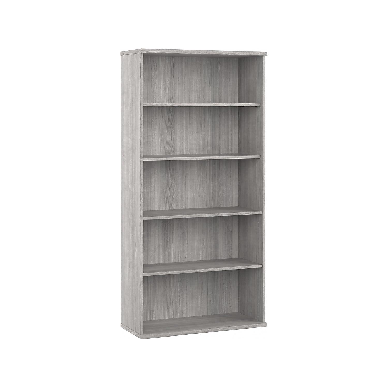 Bush Business Furniture Hybrid Tall 5 Shelf Bookcase