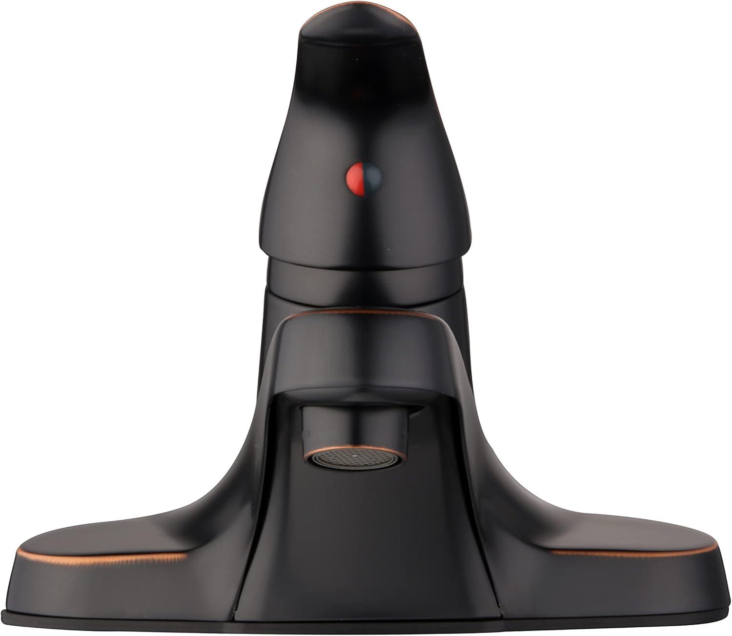 Middleton 4 in. Centerset 1-Handle Bathroom Faucet in Satin Nickel