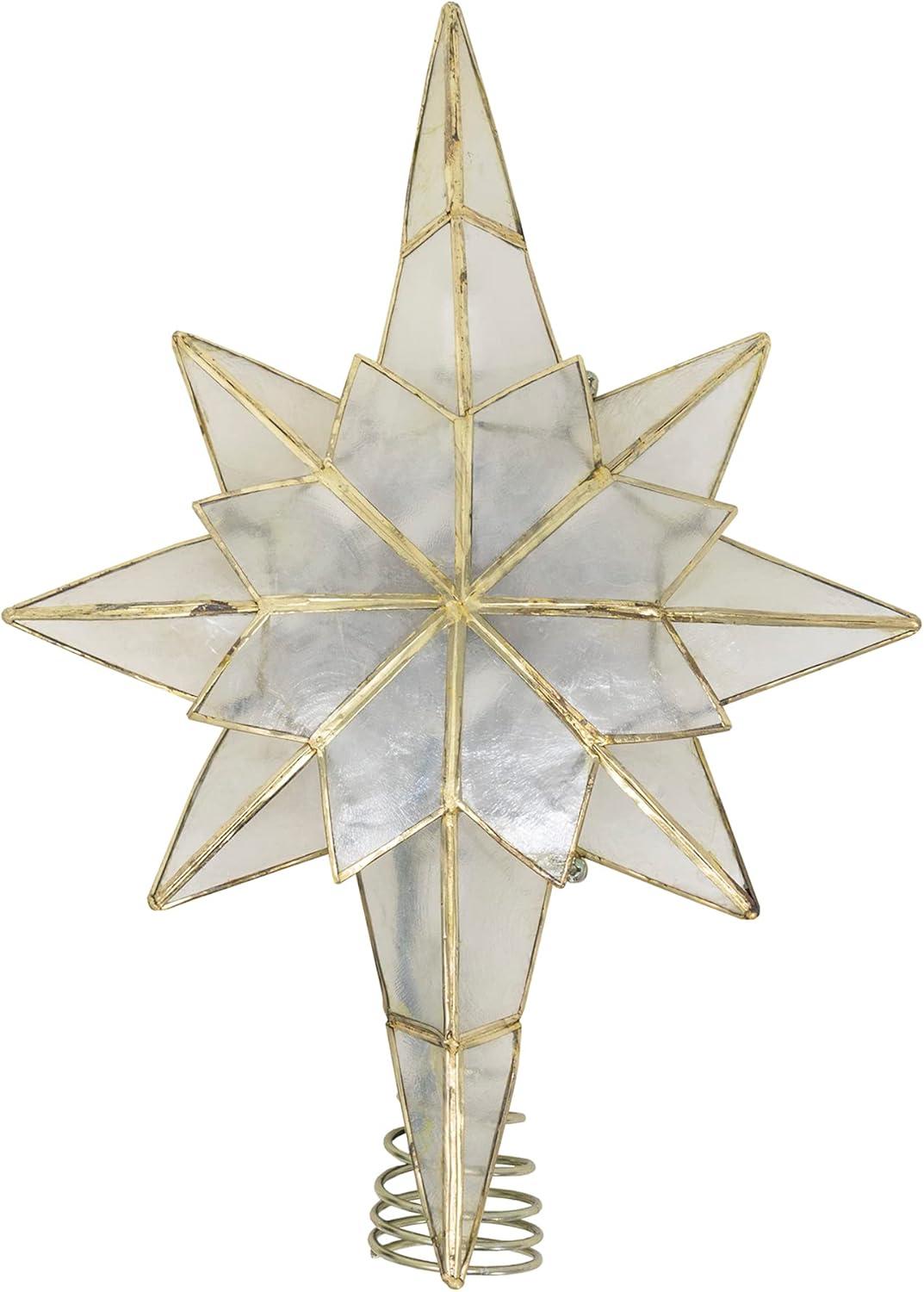 Kurt Adler Metal Astrology & Stars Tree Topper - Lighted