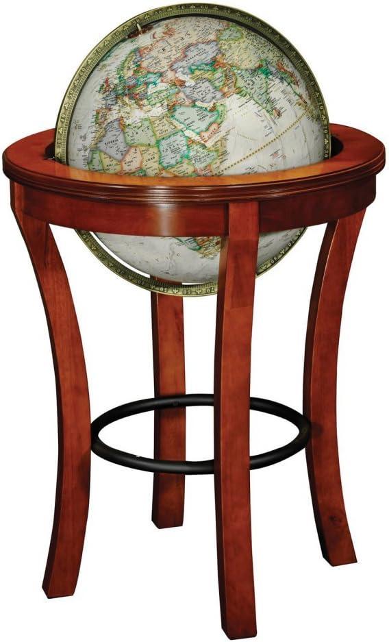 Garrison 16" Maple & Walnut Finish Transitional Floor Globe