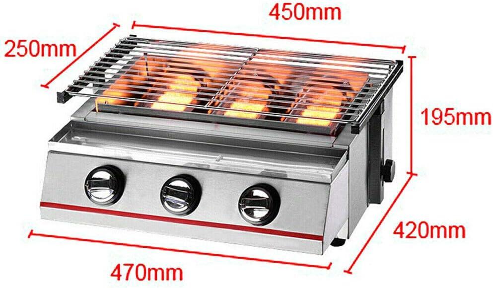 Propane Infrared Steak Grill - Efficient Heating Outdoor Portable Gas Grill with Vertical Cooking, Stainless Steel Single Burner, Perfect for Steak, Ribeyes, Picnic, BBQ