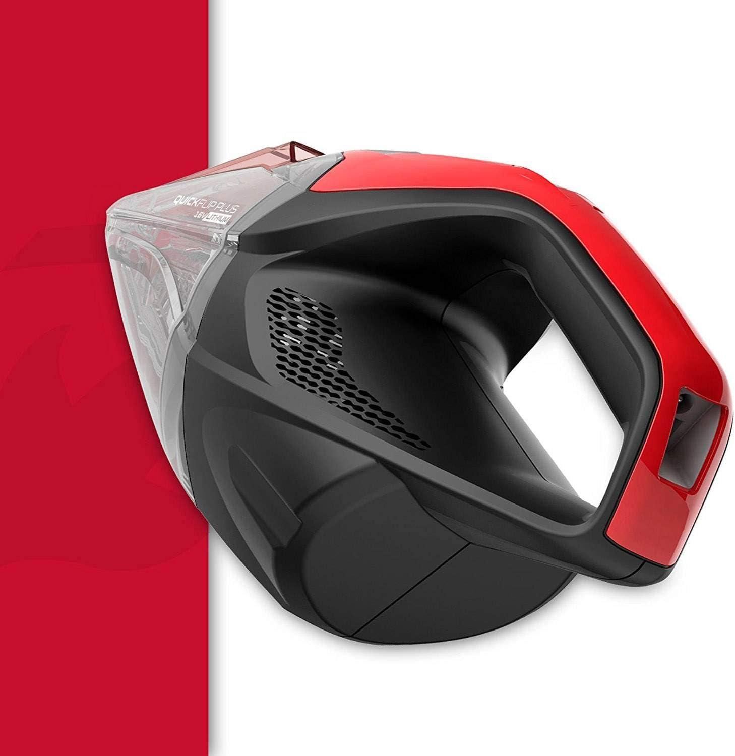 Dirt Devil QuickFlip Plus 16V Cordless Handheld Vacuum Cleaner, Powerful Suction, Lightweight, Includes Quick Flip Crevice Tool, Stair & Upholstery Tool, Rechargeable Battery, Portable Vacuum Cleaner