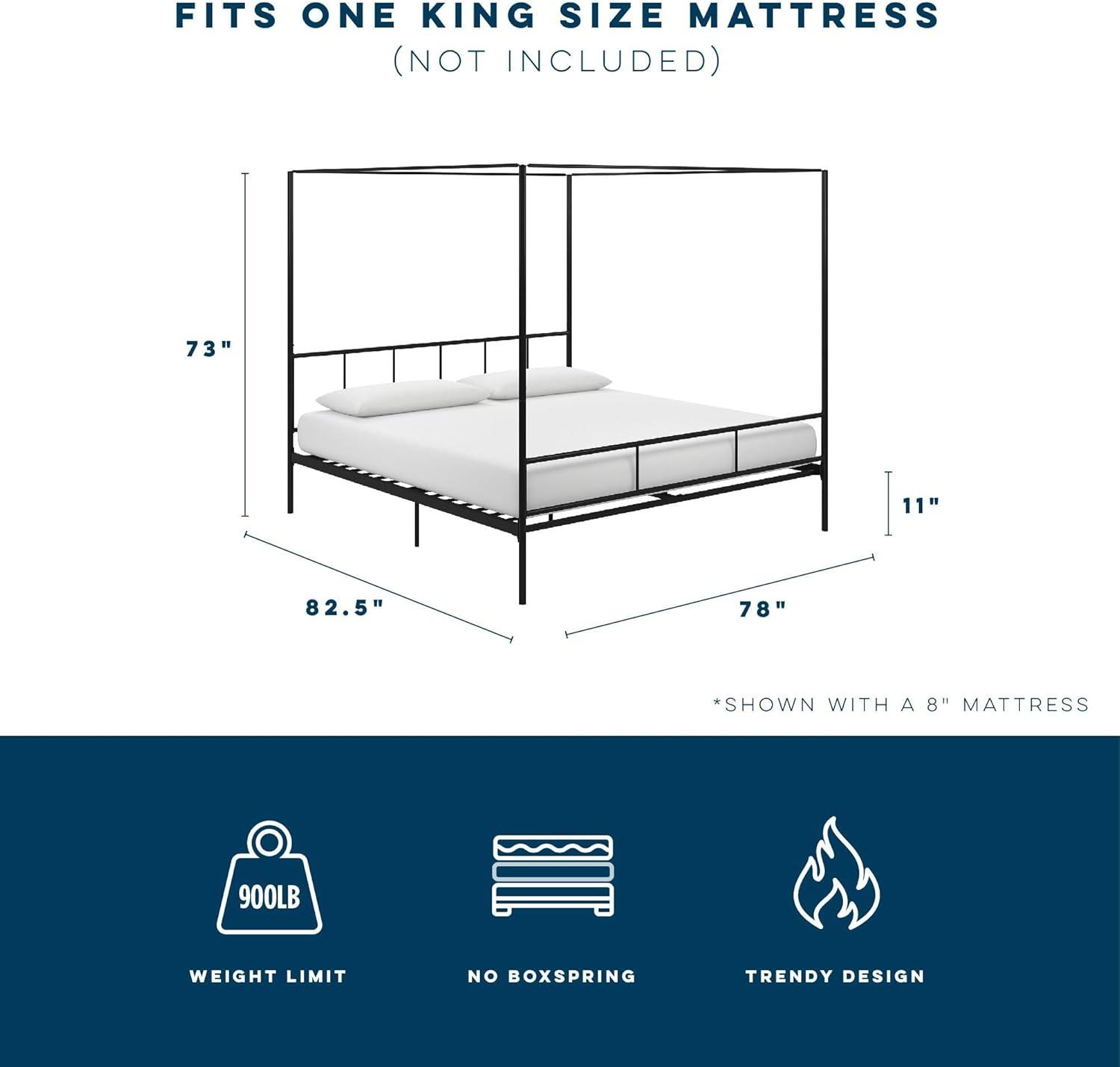 Marion Metal Canopy Bed