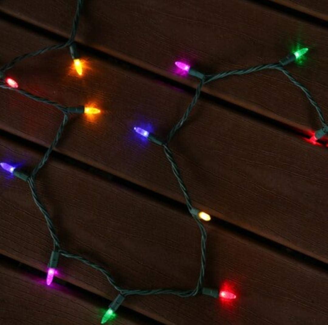 GE Energy Smart 150 LED Miniature String Lights Multi with Green Wire 49.6-FT