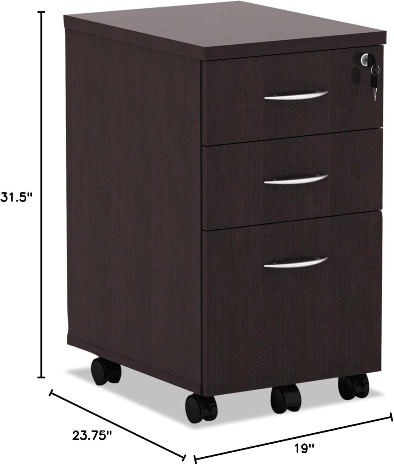 Valencia 15.8'' Wide 3 -Drawer Mobile File Cabinet