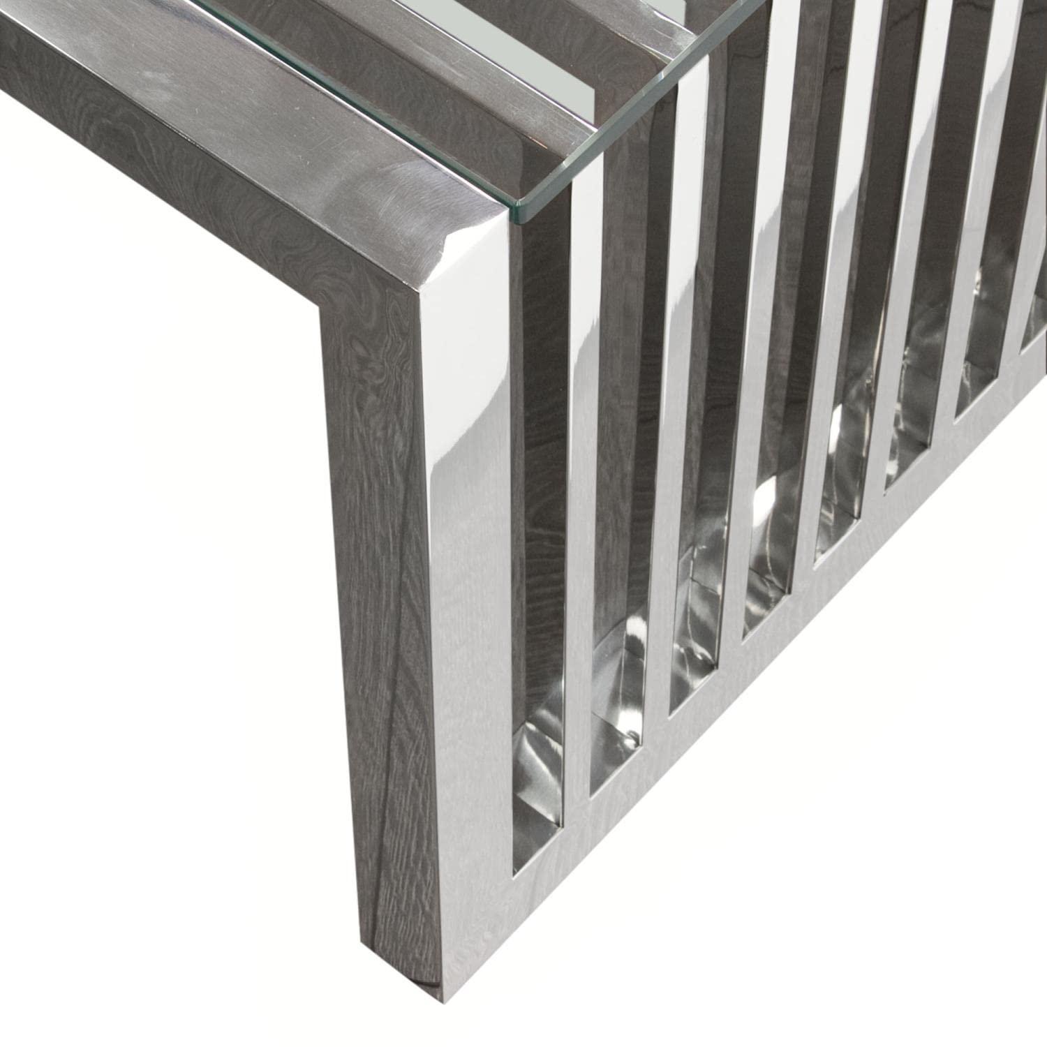 Diamond Sofa Soho Glass Top Single Coffee Table