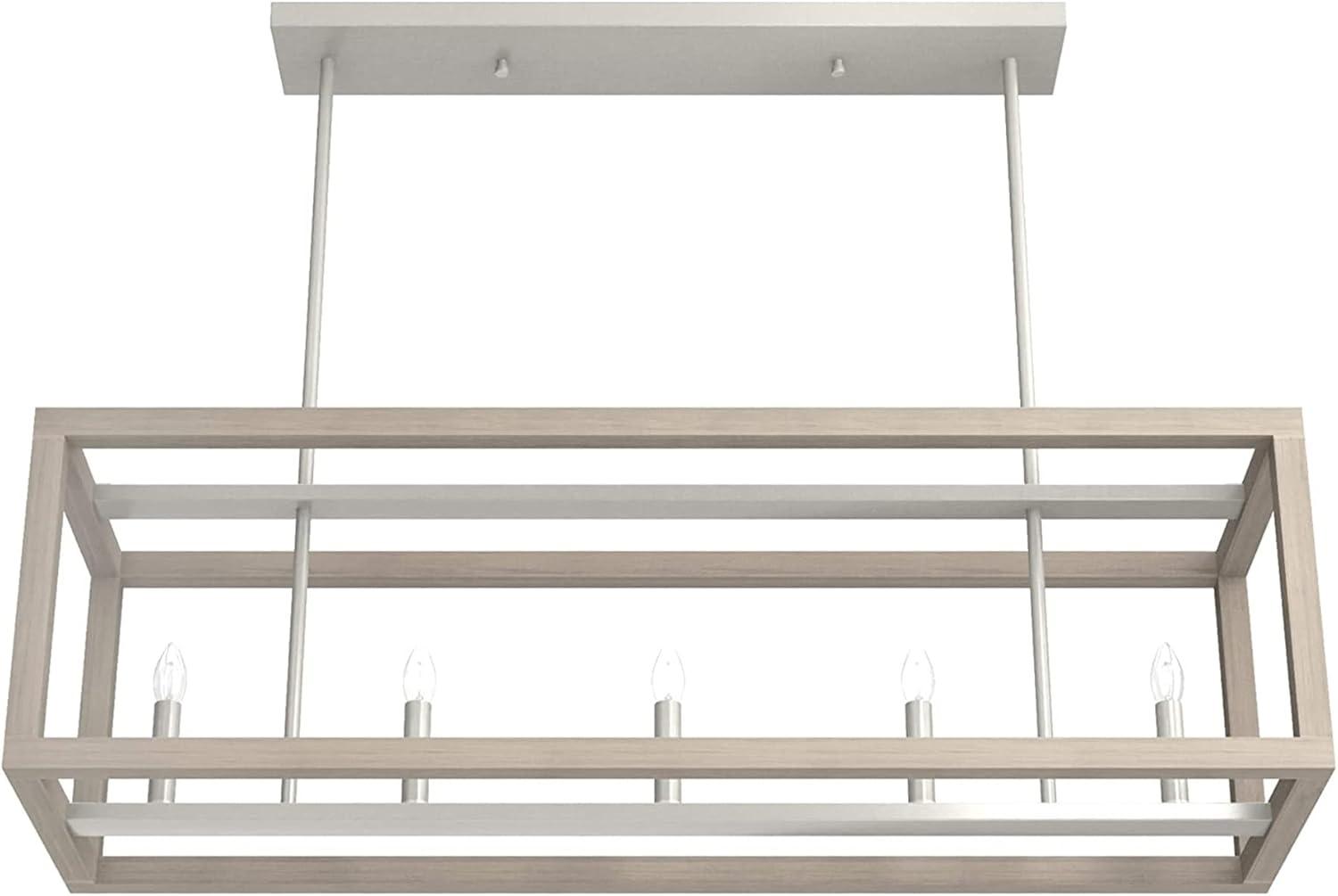 Squire Manor 5 - Light Kitchen Island Linear Pendant Light