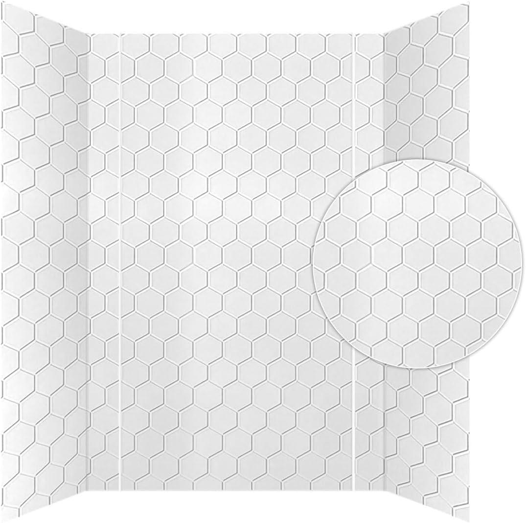 Hex Tile - Mirroflex - Tub and Shower Wall Panel