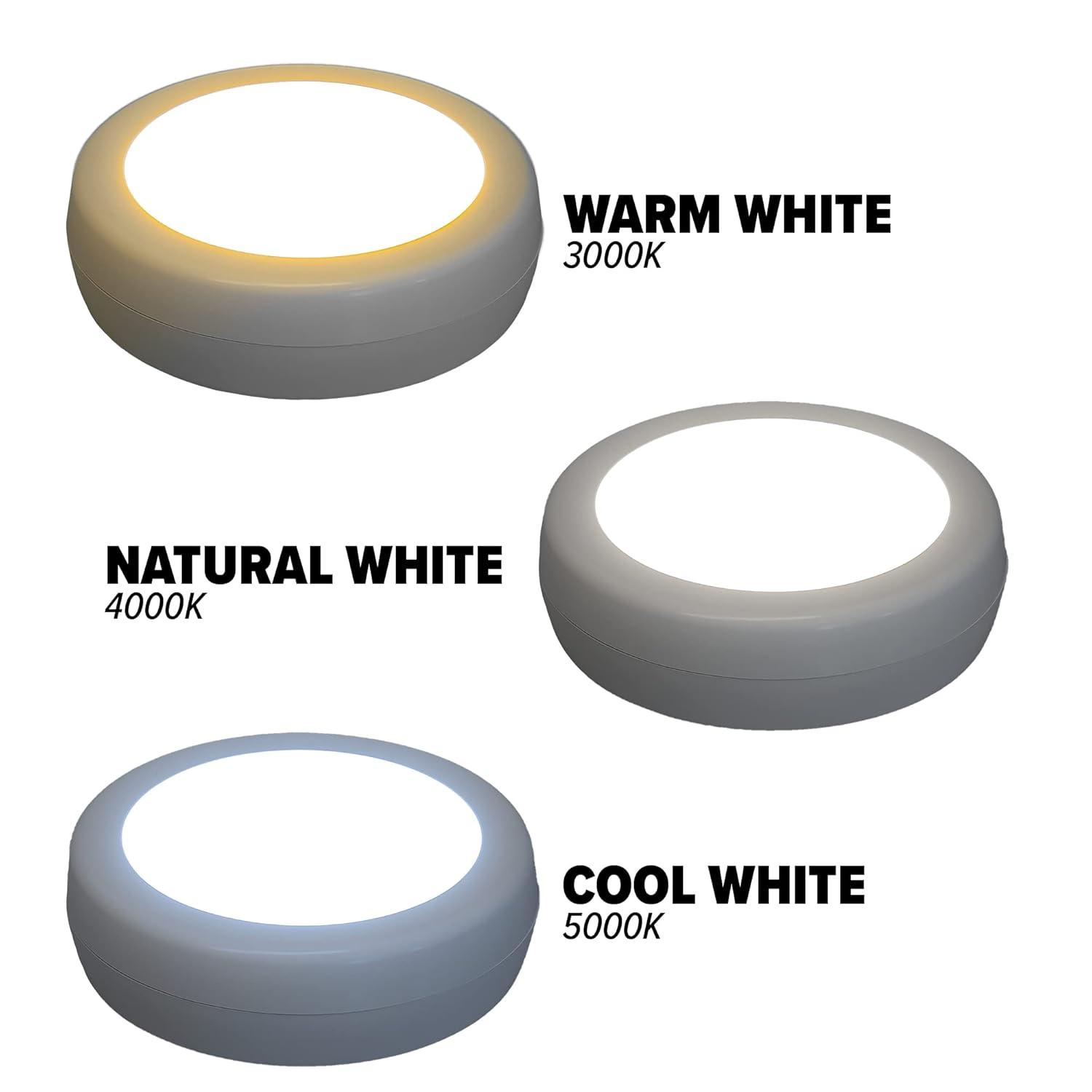 Westek White Battery Powered LED Puck Light 3 pk (BL-PCCT-W3)