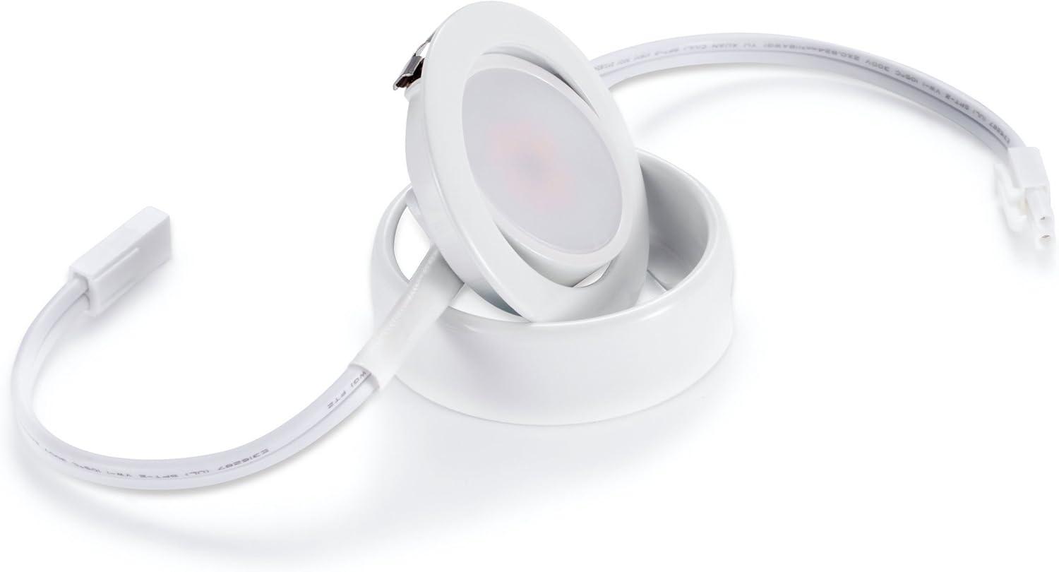 Inlight IN-0107-1 Inlight Swivel LED Puck Light with ETL List，Power Cord Not Included