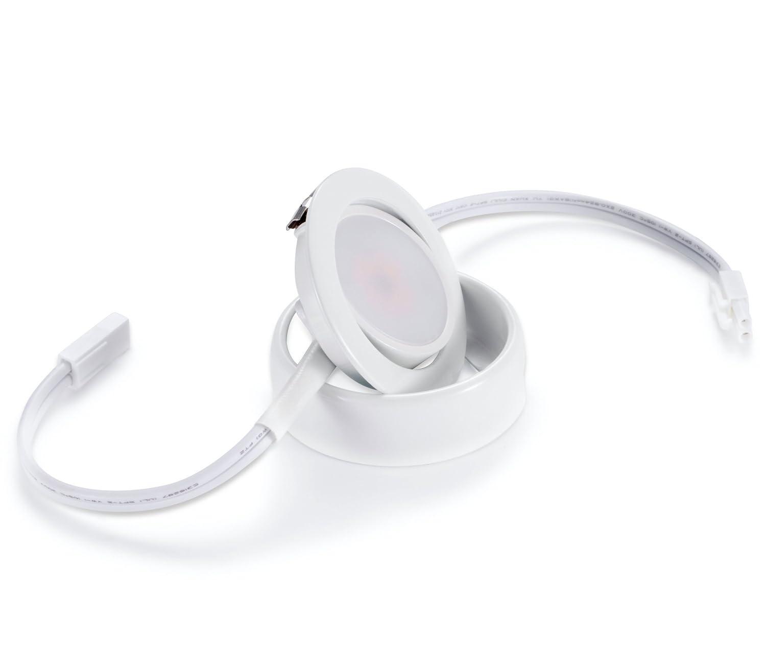 Inlight IN-0107-1 Inlight Swivel LED Puck Light with ETL List，Power Cord Not Included