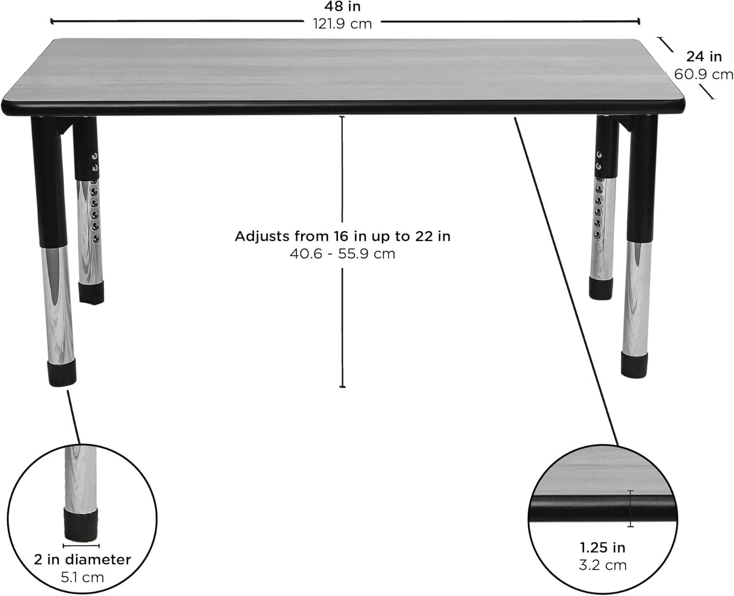 AS WE GROW Rectangular Adjustable Table