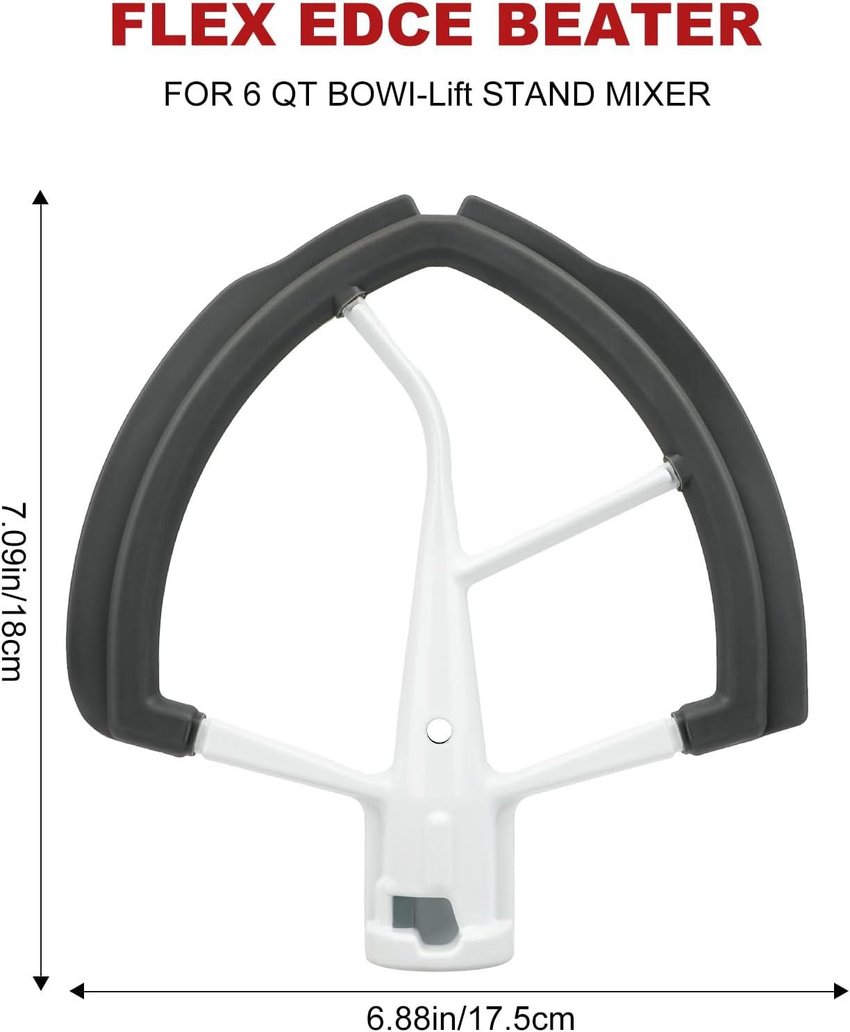 1 Piece Edge Beater, Flex Edge Beater Paddle For Kitchenaid Bowl-lift Stand Mixer 6 Quart