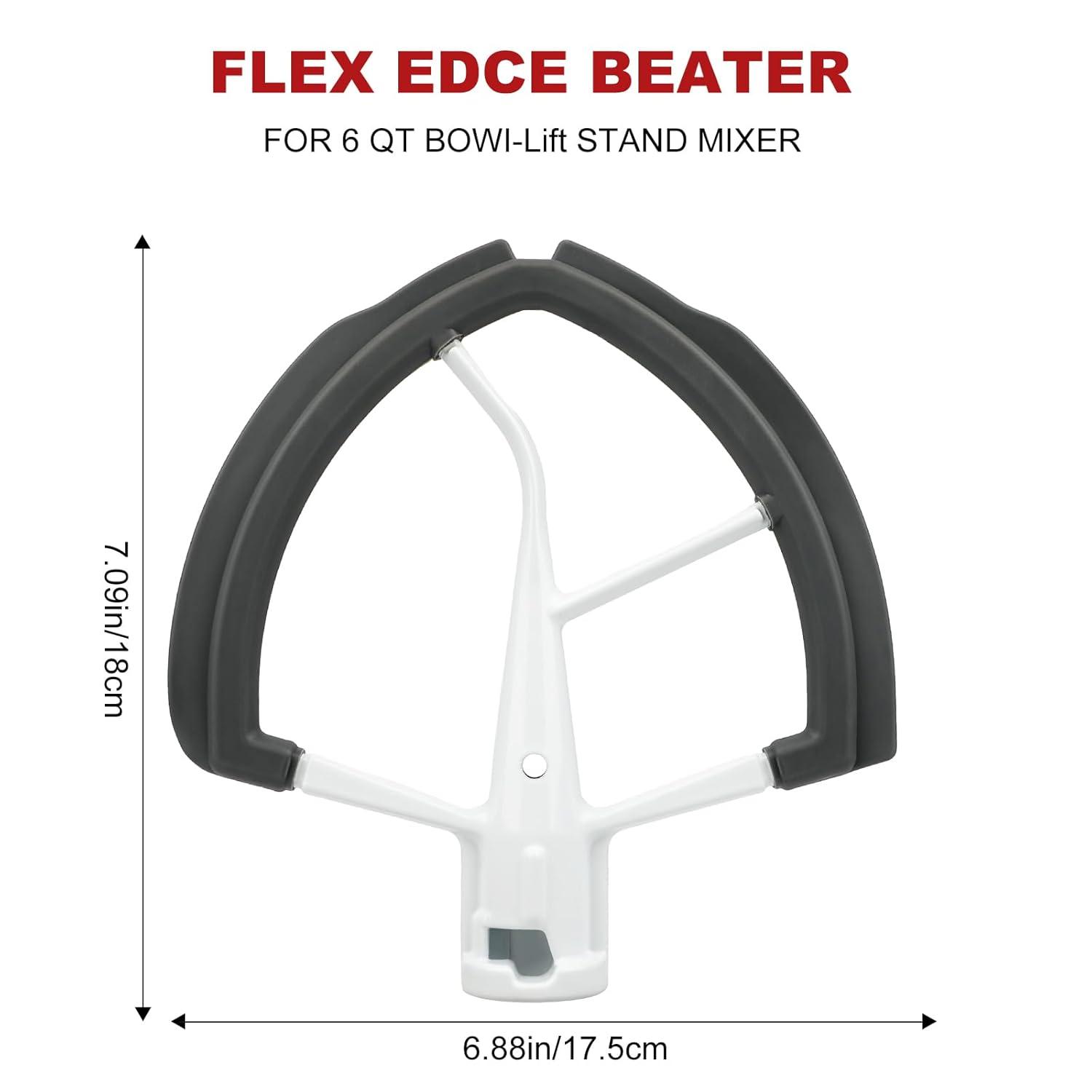 1 Piece Edge Beater, Flex Edge Beater Paddle For Kitchenaid Bowl-lift Stand Mixer 6 Quart