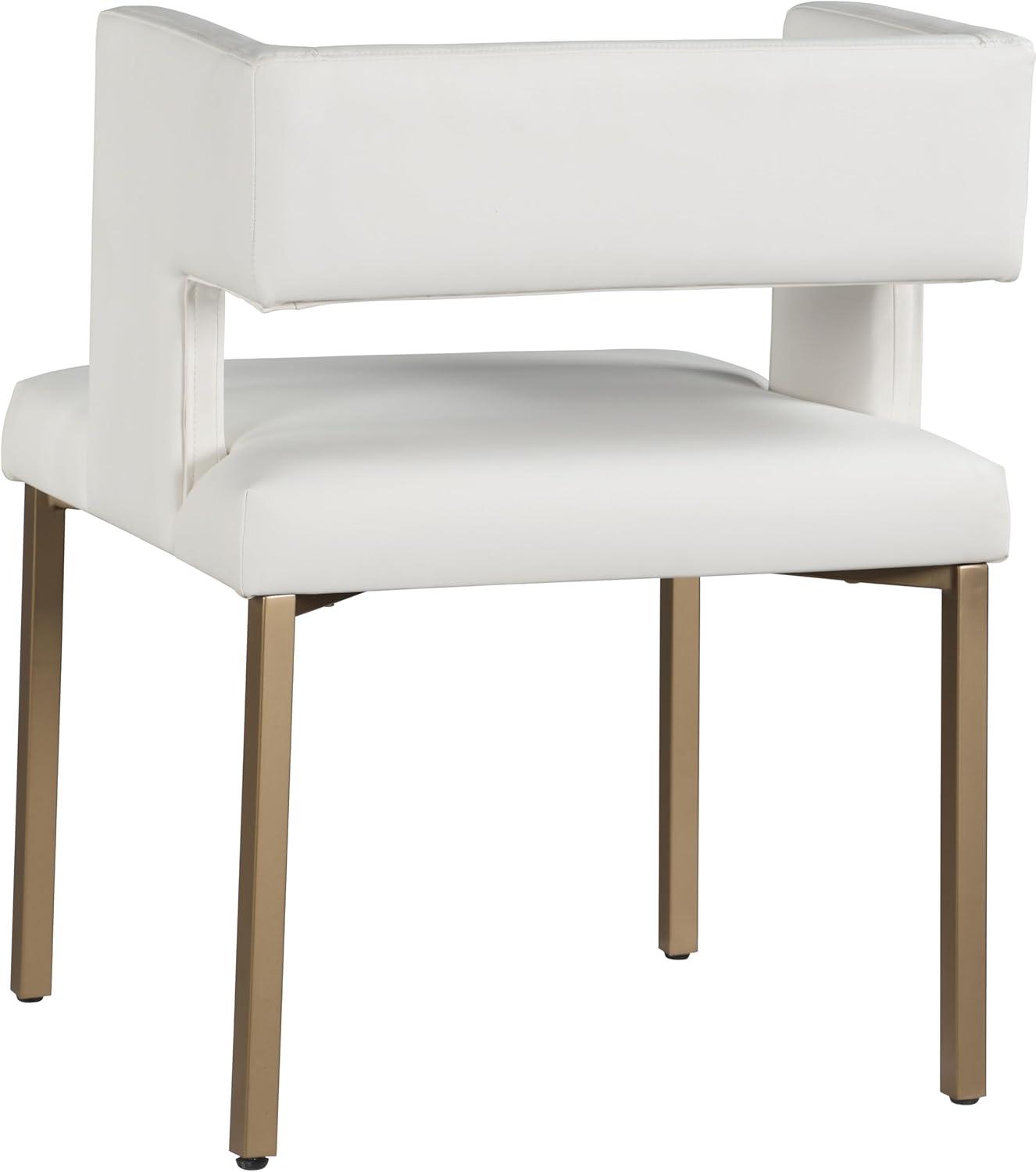 Inga Upholstered Arm Chair in White