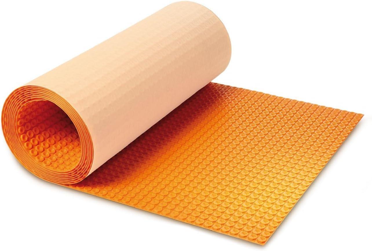 Schluter Ditra-Heat Electric Floor Heating Membrane with Uncoupling, Waterproofing, Vapor Management and Load Support - Ideal for Tiles and Stone - 1/4" Thickness, 8.4 Square Feet - DH5MA